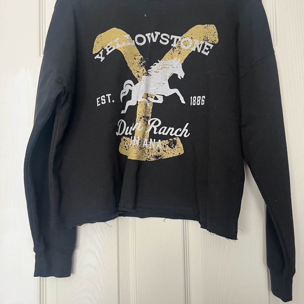 Yellowstone Dutton Ranch Black Sweatshirt